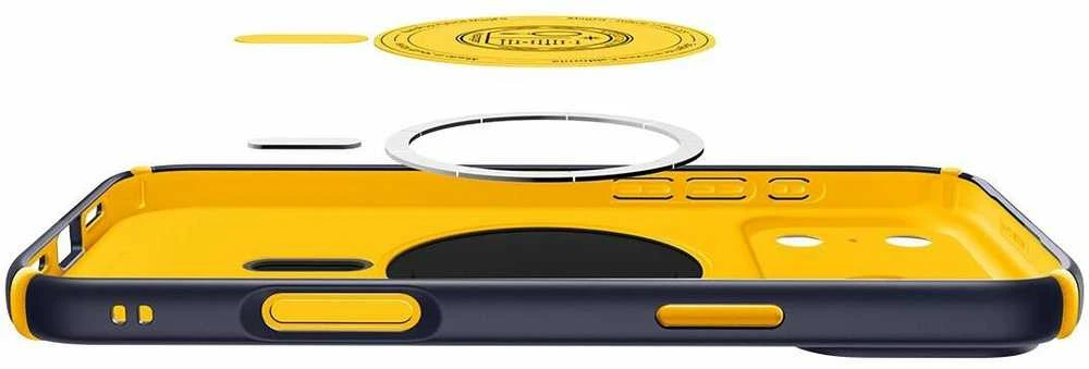 Dėklas „Spigen Nano Pop Hybrid MagSafe“, mėlynių tamsiai mėlynas - iPhone 17 Pro