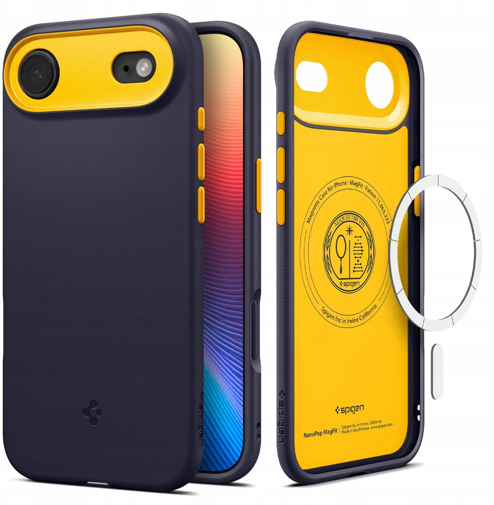 Spigen Nano Pop MagSafe dėklas skirtas Apple iPhone 17 Air – Navy mėlynos spalvos