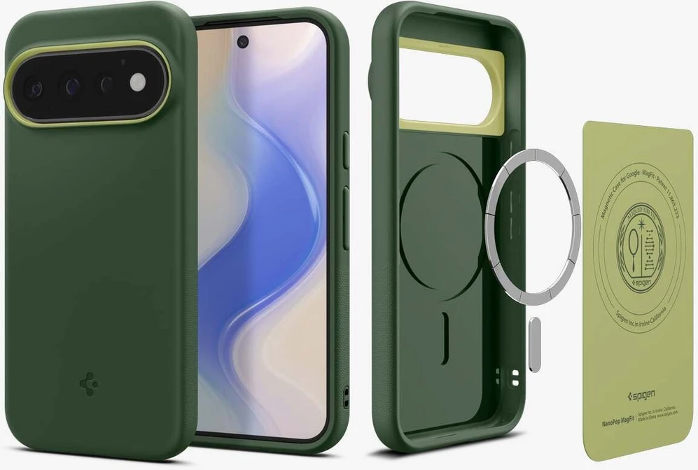 Dėklas Spigen Nano Pop MagSafe, avokado žalumo – Google Pixel 11 Pro