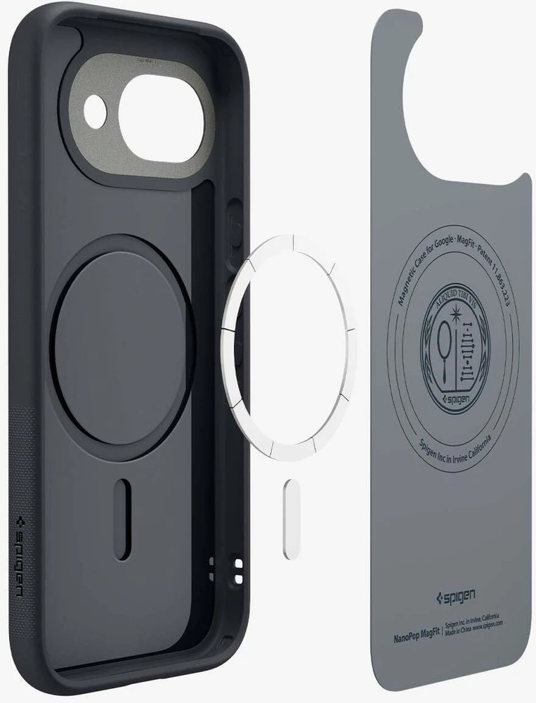 Dėklas Spigen Nano Pop MagSafe, juodas sesame - Google Pixel 10a