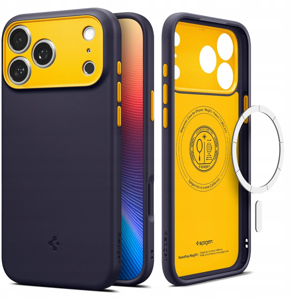 Spigen Nano Pop MagSafe dėklas skirtas Apple iPhone 17 Pro – mėlynos spalvos