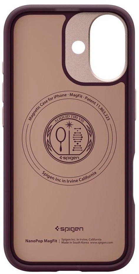 Dėklas Spigen Nano Pop Mag Magsafe iPhone 17 burgundy bean