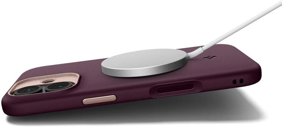 Dėklas Spigen Nano Pop Mag Magsafe iPhone 17 burgundy bean