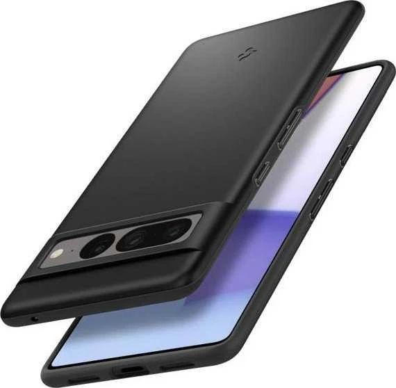 Spigen Thin Fit dėklas, skirtas Google Pixel 7 Pro, juodas