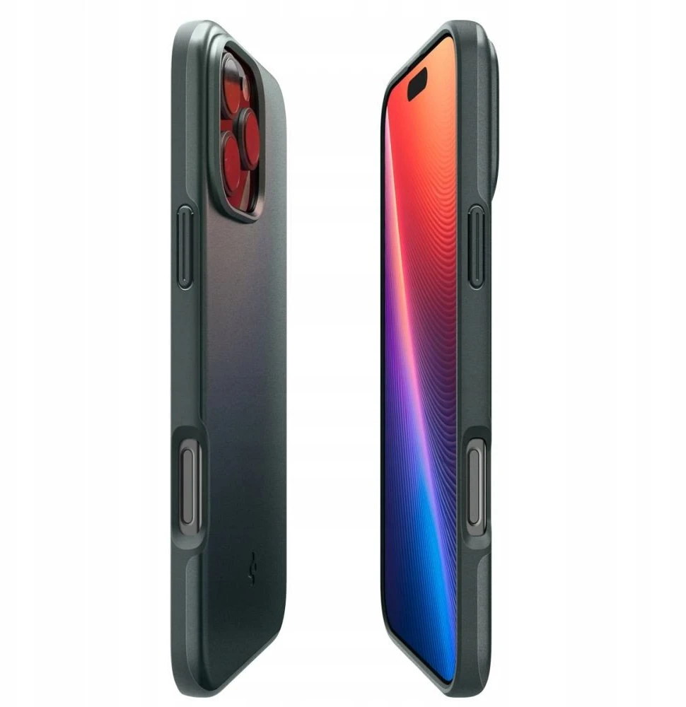 Spigen Thin Fit MagSafe dėklas skirtas Apple iPhone 17 Pro – žalios spalvos
