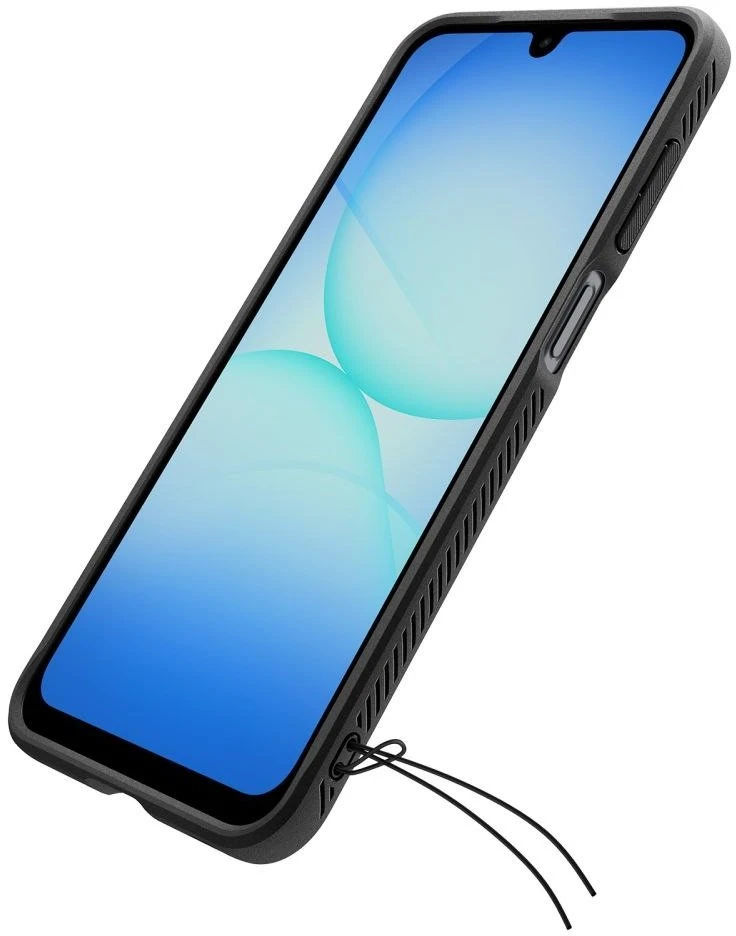 Spigen Rugged Armor dėklas skirtas Samsung Galaxy A17 – matinis juodos spalvos