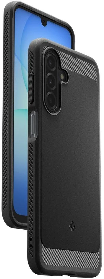Spigen Rugged Armor dėklas skirtas Samsung Galaxy A17 – matinis juodos spalvos