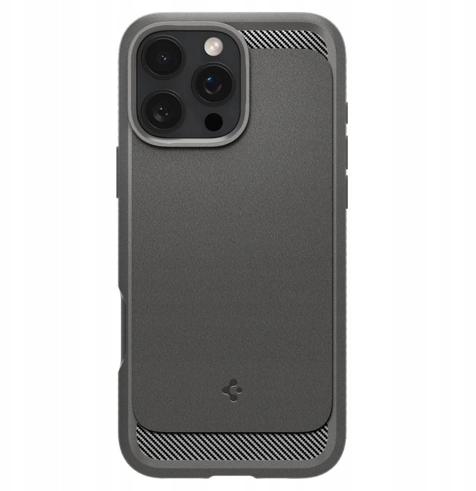 Spigen Rugged Armor Mag MagSafe dėklas skirtas Apple iPhone 17 Pro – pilkos spalvos