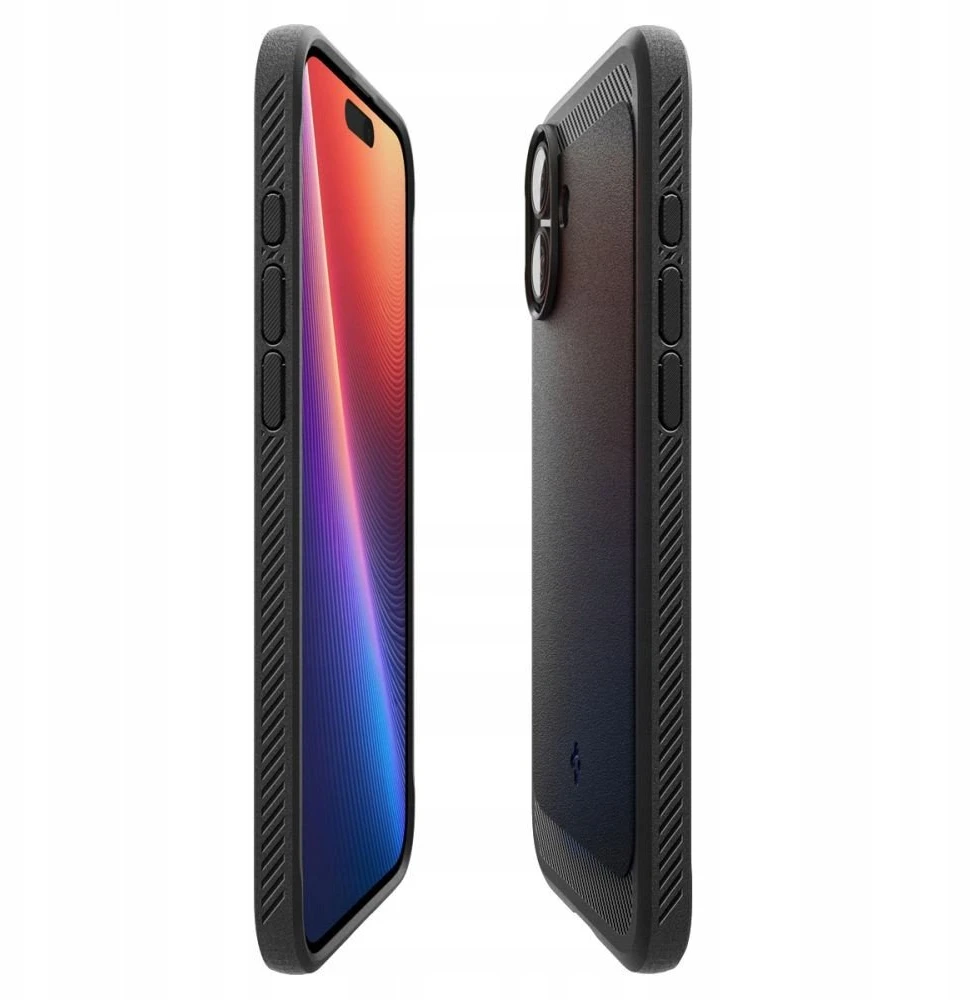 „Spigen Rugged Armor Mag MagSafe“ dėklas, skirtas iPhone 17 – matinis juodas