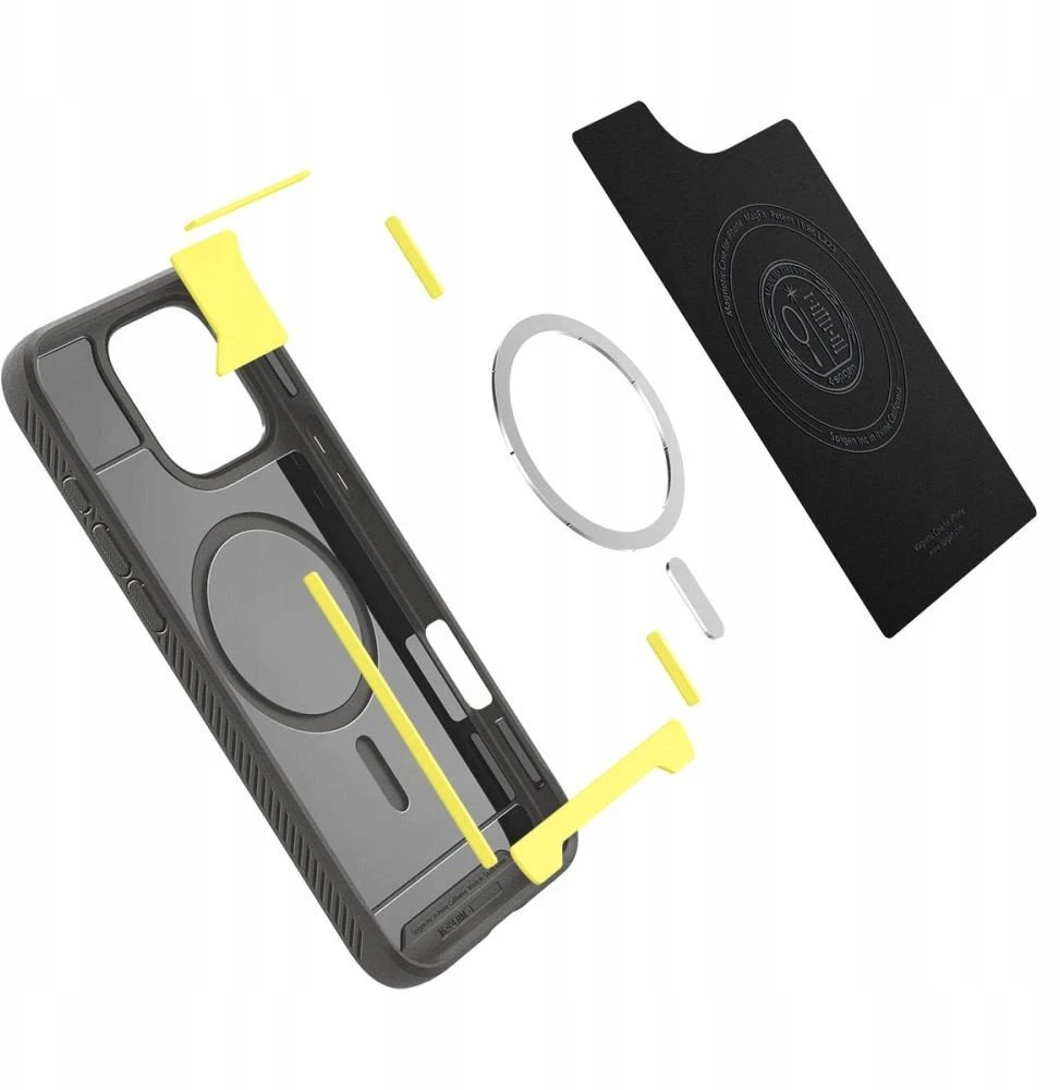Dėklas „Spigen Rugged Armor MagSafe“, pilkas - iPhone 17 Pro Max