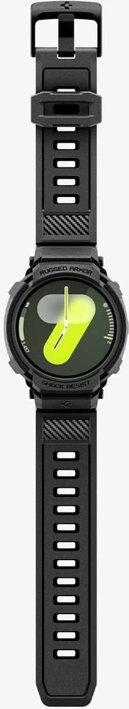 „Spigen Rugged Armor Pro“, matinis juodas - „Galaxy Watch 8“ (40 mm)