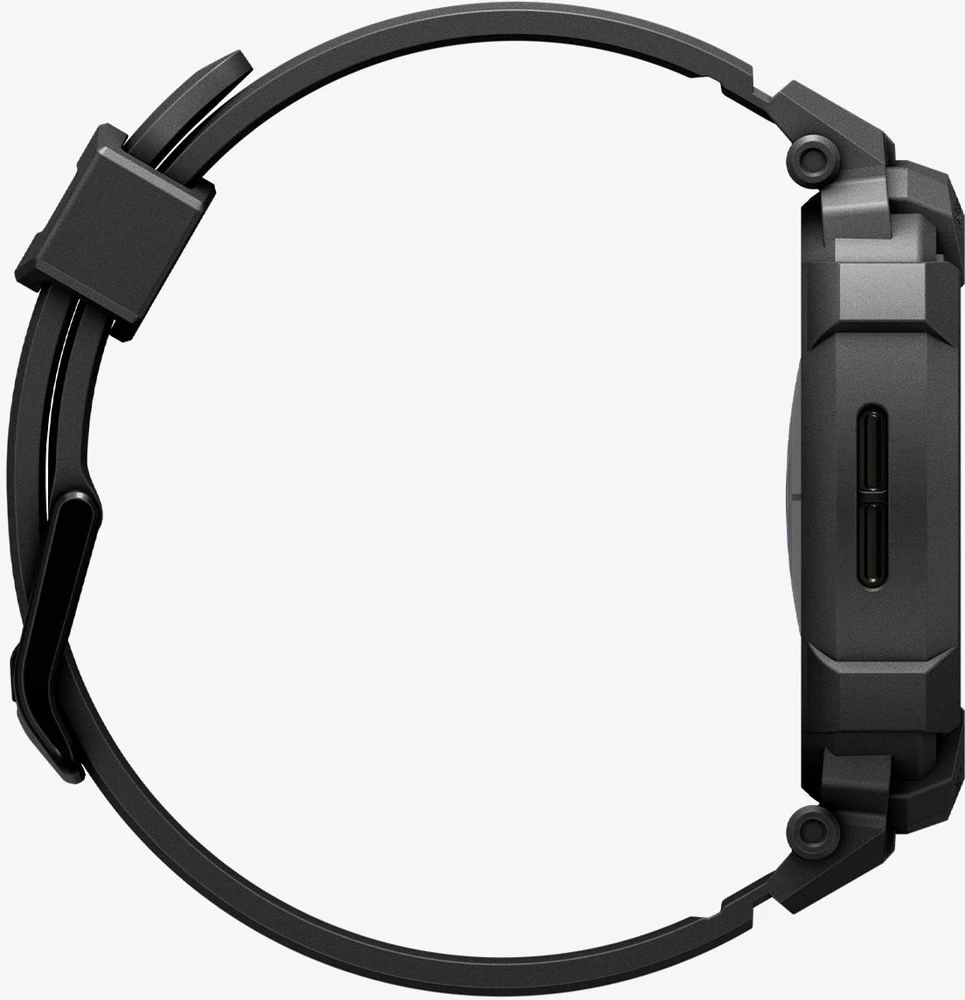 „Spigen Rugged Armor Pro“, matinis juodas - „Galaxy Watch 8“ (40 mm)