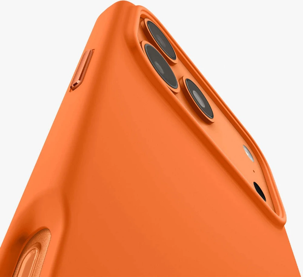 Dėklas Spigen SILICONE FIT MAG MagSafe Apple iPhone 17 PRO COSMIC Oranžinis