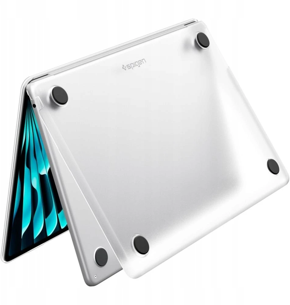 „SPIGEN AIRSKIN“ „MACBOOK AIR 13 M2-M5“ 2023–2026 m. „FROST CLEAR“