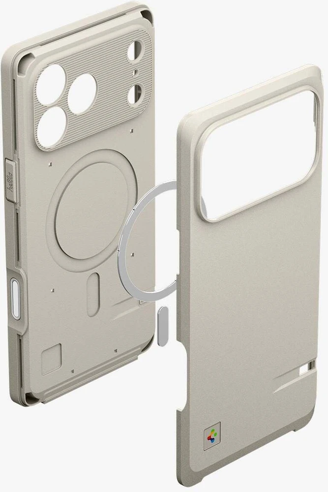 Dėklas Spigen Classic LS MagSafe Case for iPhone 17 Pro - rusvai gelsvas