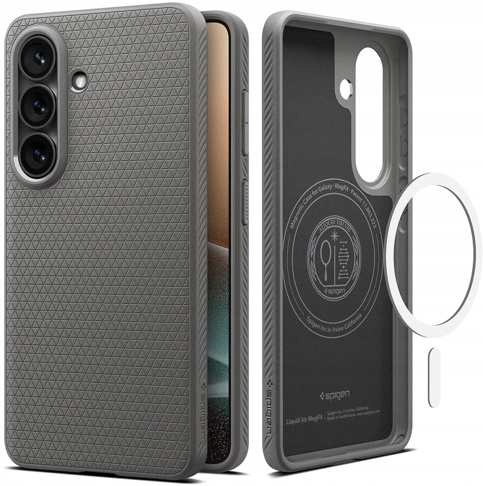 Spigen Liquid Air Mag MagSafe dėklas skirtas Samsung Galaxy S26 – pilkos spalvos