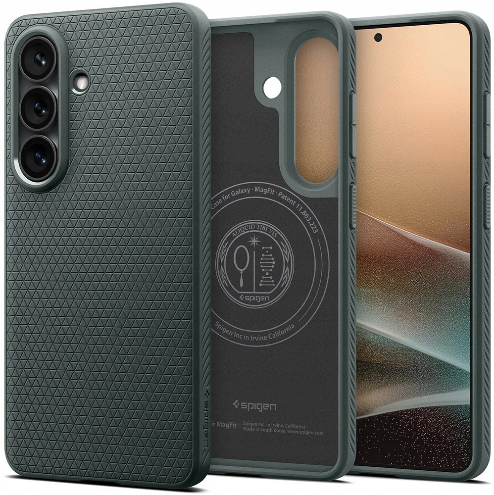 Spigen Liquid Air Mag MagSafe dėklas skirtas Samsung Galaxy S26+ – žalios spalvos