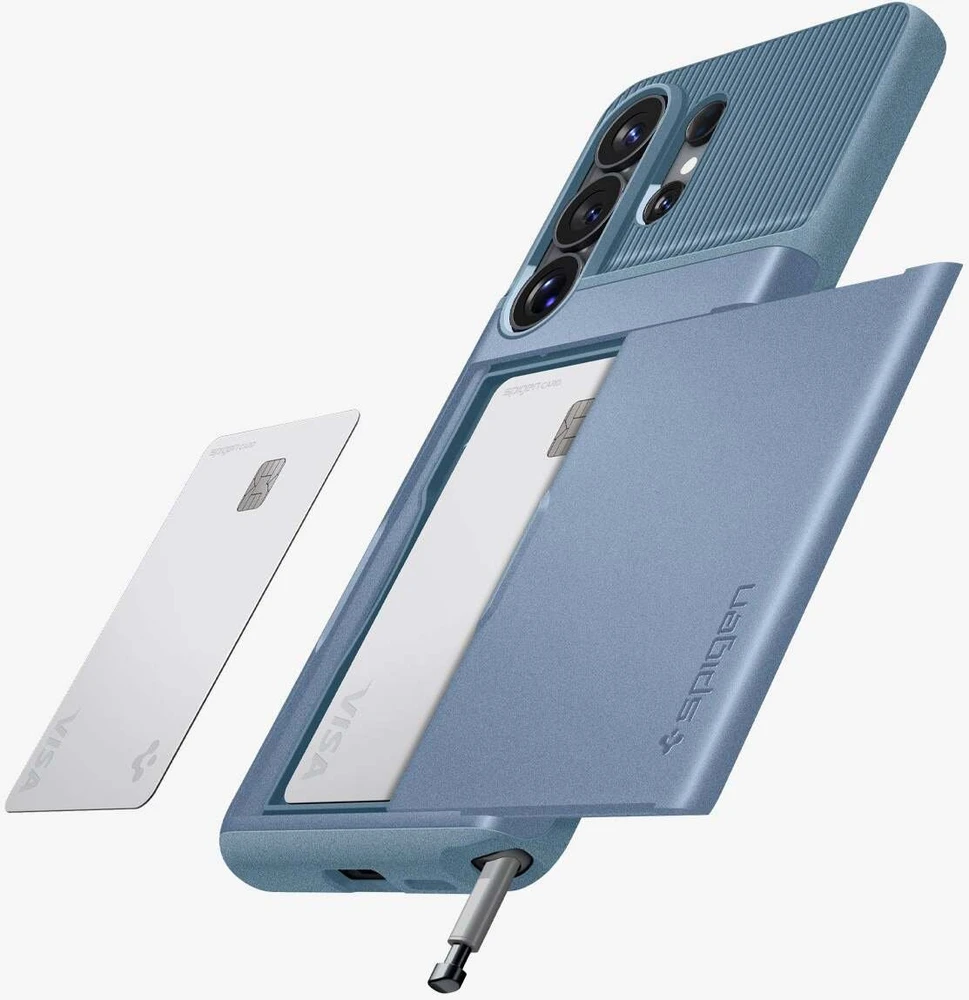Dėklas „Spigen Slim Armor CS“, šviesus mėlynas - „Samsung Galaxy S26 Ultra“