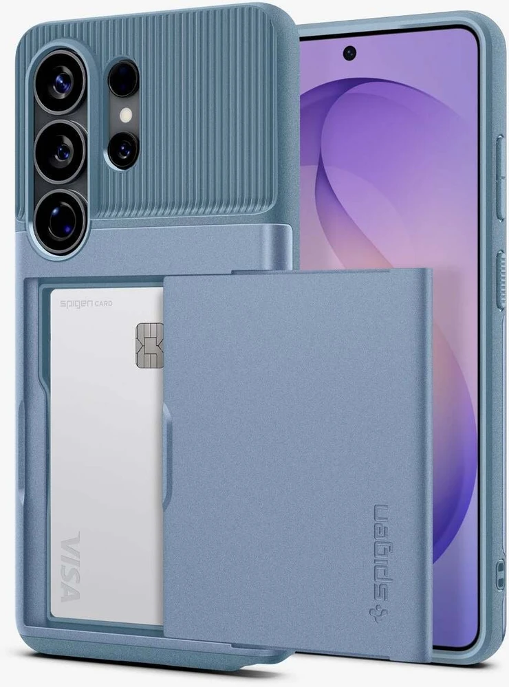 Dėklas „Spigen Slim Armor CS“, šviesus mėlynas - „Samsung Galaxy S26 Ultra“