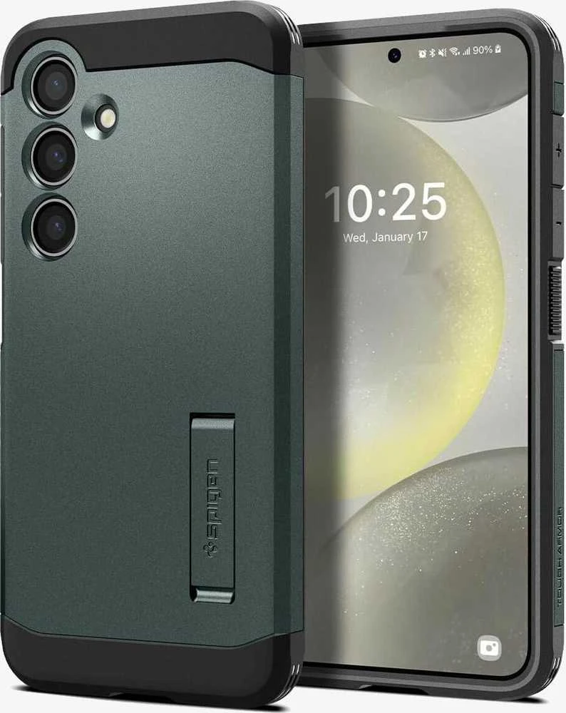 Spigen Tough Armor dėklas, skirtas Samsung Galaxy S24 abyss žalios spalvos