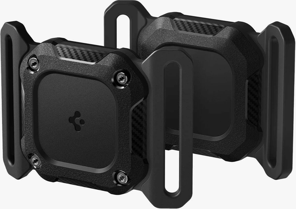 Spigen Tough Armor Pet Collar AirTag 1/2 Dėklas – juodos spalvos