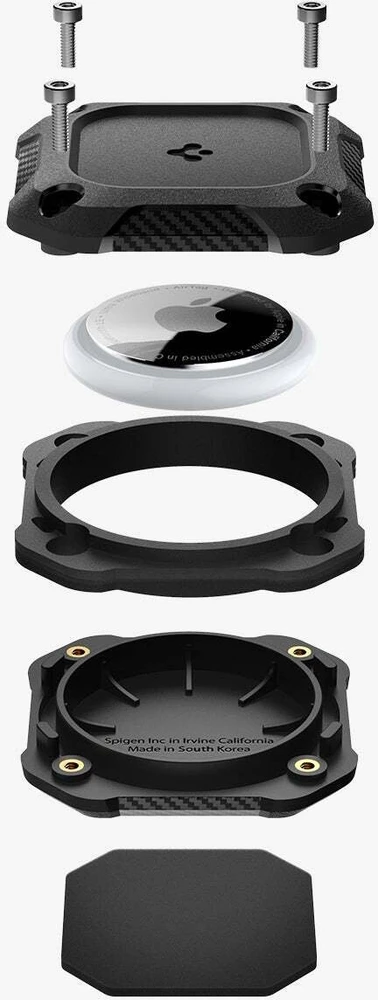 Dėklas Spigen Tough Armor IP 4 vnt. pakuotė, juodas - AirTag