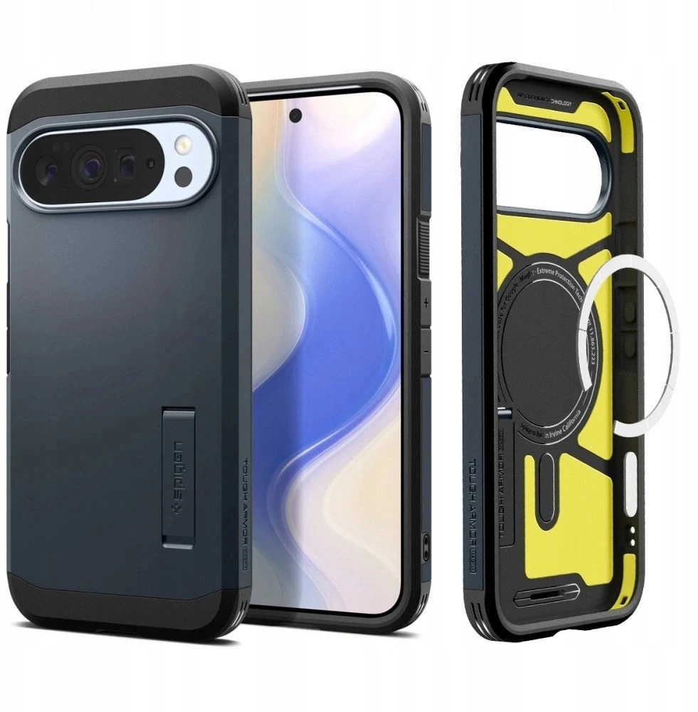 Dėklas SPIGEN TOUGH ARMOR MAG MAGSAFE GOOGLE PIXEL 10 PRO XL METAL SLATE
