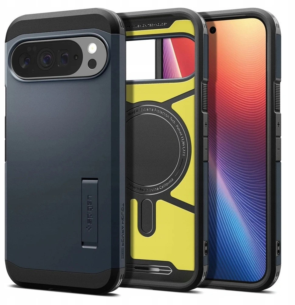 Dėklas SPIGEN TOUGH ARMOR MAG MAGSAFE GOOGLE PIXEL 10 PRO XL METAL SLATE