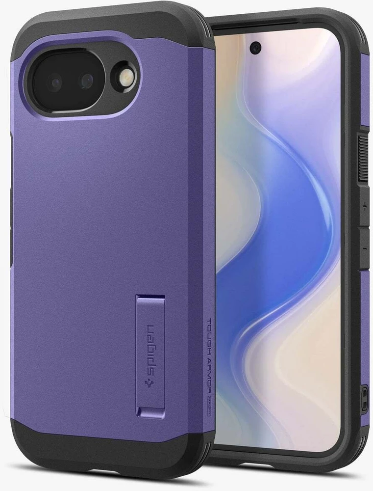 Dėklas Spigen „Tough Armor MagSafe“, pelenų violetinis – „Google Pixel 10a“