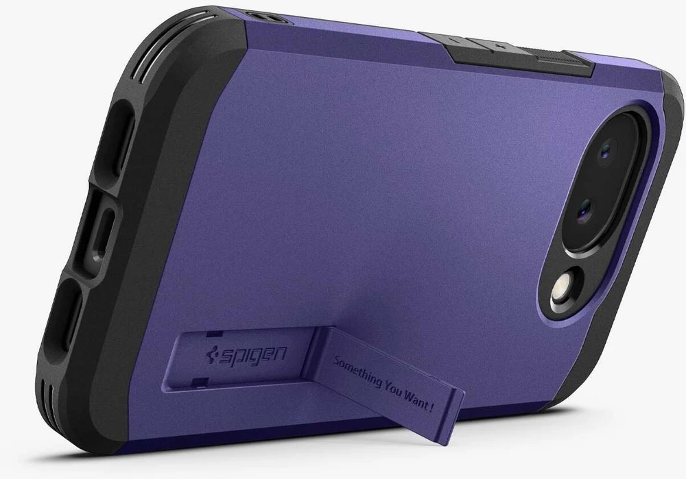 Dėklas Spigen „Tough Armor MagSafe“, pelenų violetinis – „Google Pixel 10a“