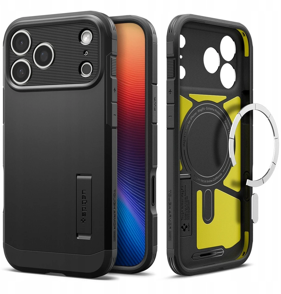Spigen Tough Armor T MagSafe dėklas, juodas - iPhone 17 Pro Max