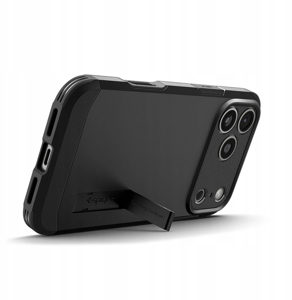 Spigen Tough Armor T MagSafe dėklas, juodas - iPhone 17 Pro Max