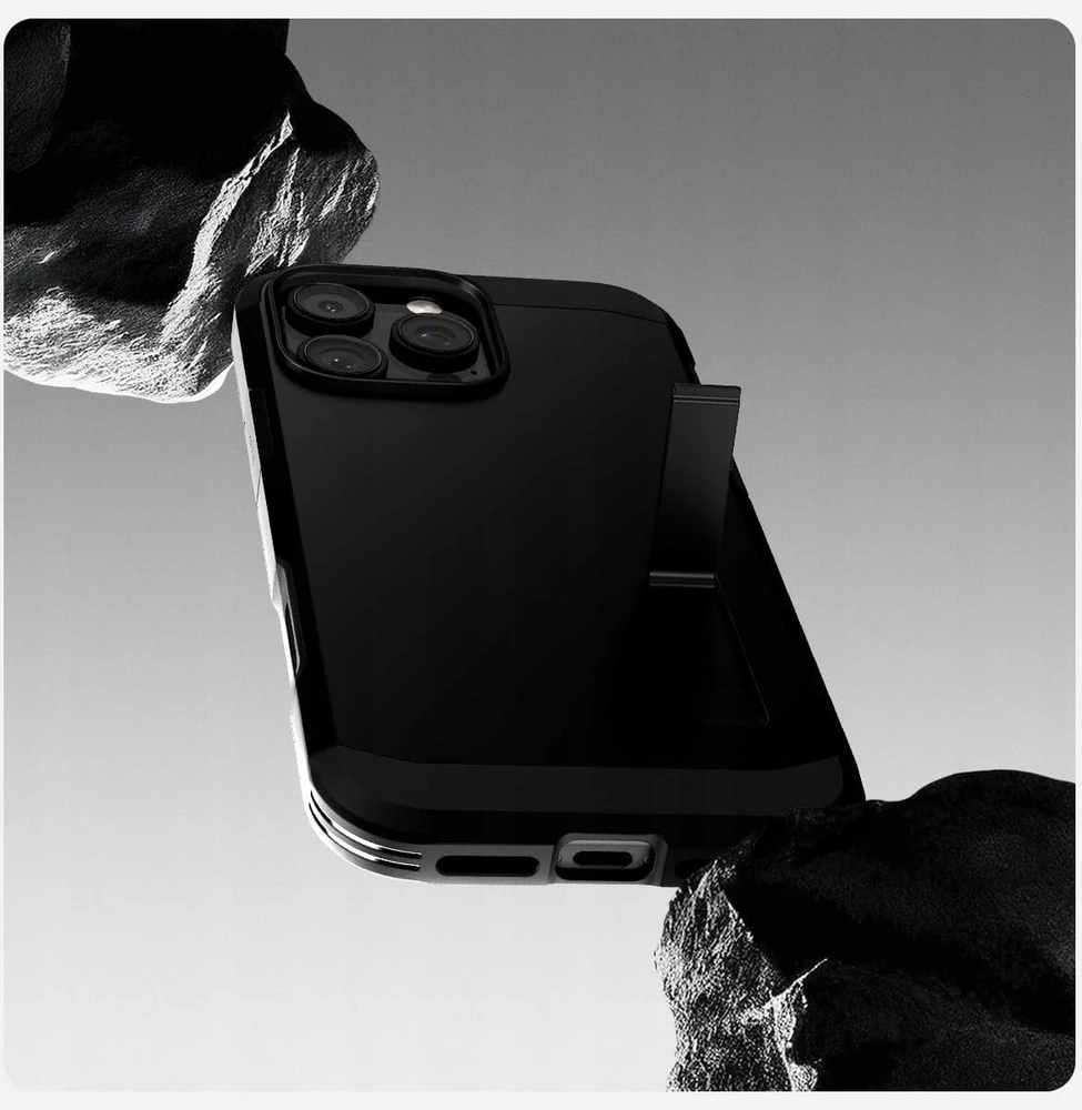 Spigen Tough Armor "T" MagSafe dėklas skirtas Apple iPhone 17 Air – juodos spalvos
