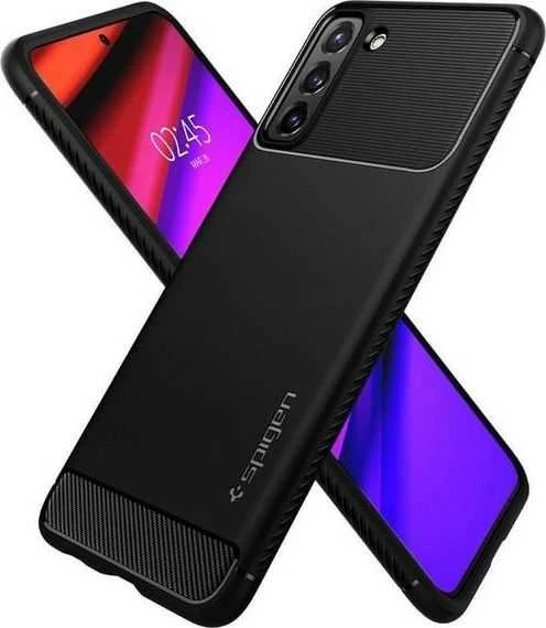 Dėklas Spigen Rugged Armor Samsung G991 S21 juoda/juodas matinis ACS02421