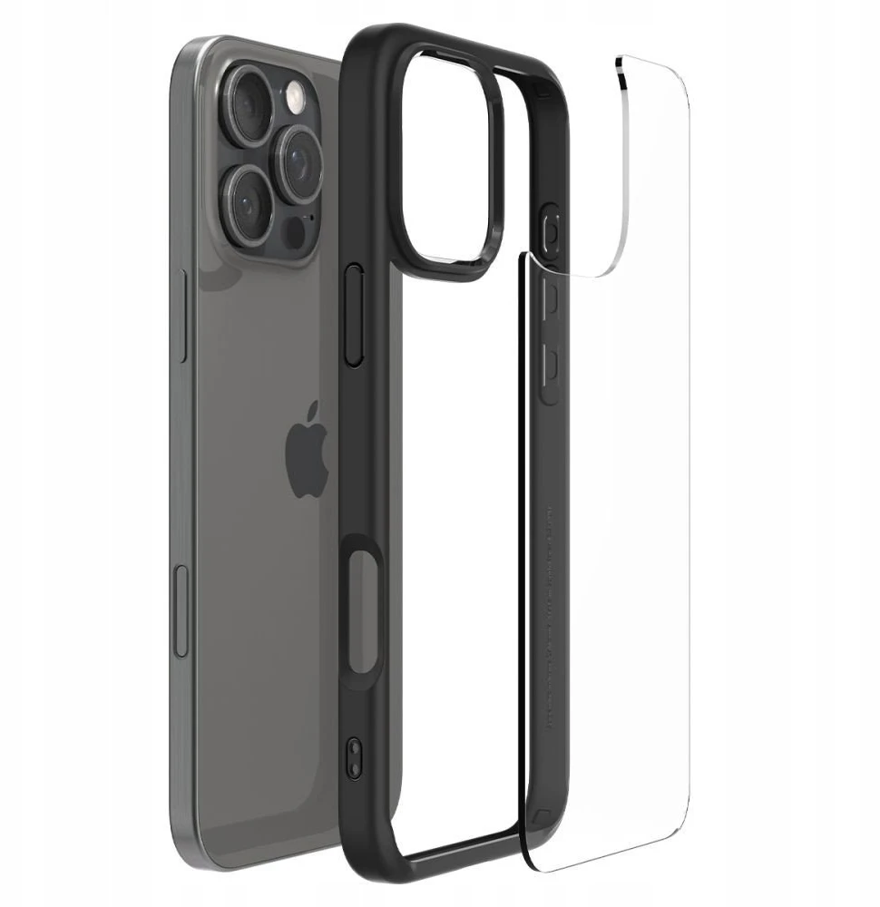 Dėklas Spigen Ultra Hybrid, matte juodas - iPhone Air