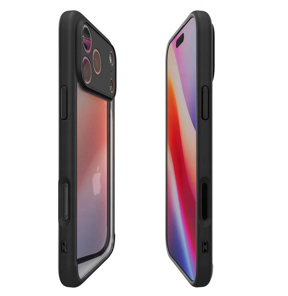 Dėklas Spigen Ultra Hybrid, matte juodas - iPhone 17 Pro Max