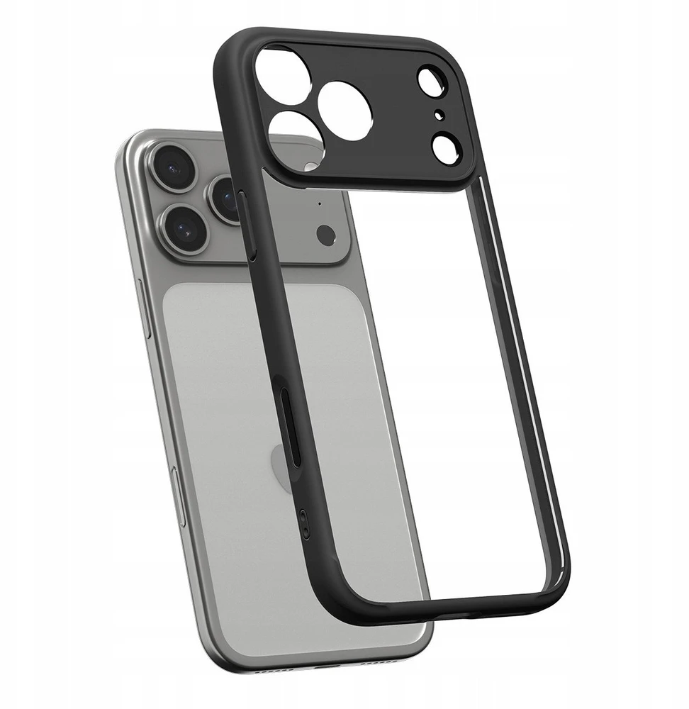 Dėklas Spigen Ultra Hybrid, matte juodas - iPhone 17 Pro Max