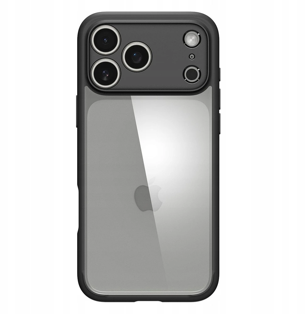 Dėklas Spigen Ultra Hybrid, matte juodas - iPhone 17 Pro Max