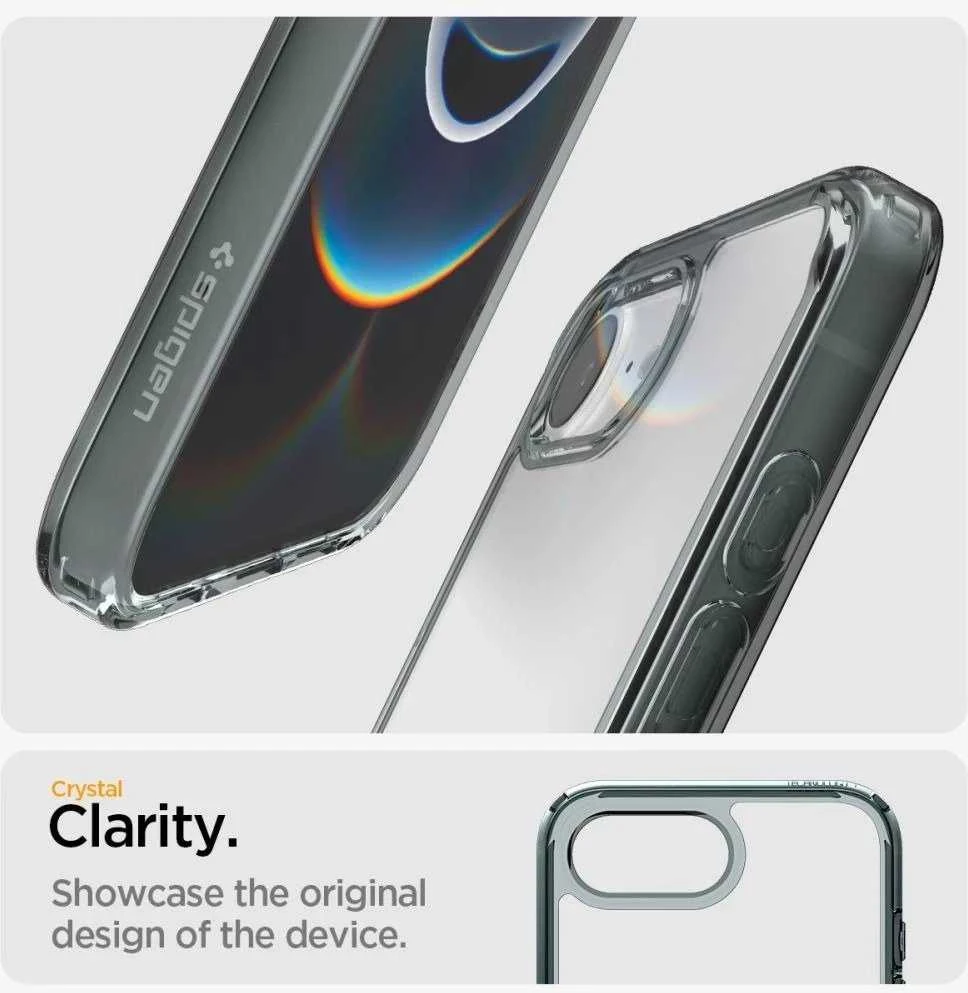 „Spigen Ultra Hybrid“ dėklas, skirtas „iPhone 16e / 17e“ – pilkas