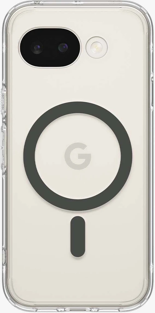Dėklas Spigen „Ultra Hybrid MagSafe“, skaidraus grafito – „Google Pixel 10a“