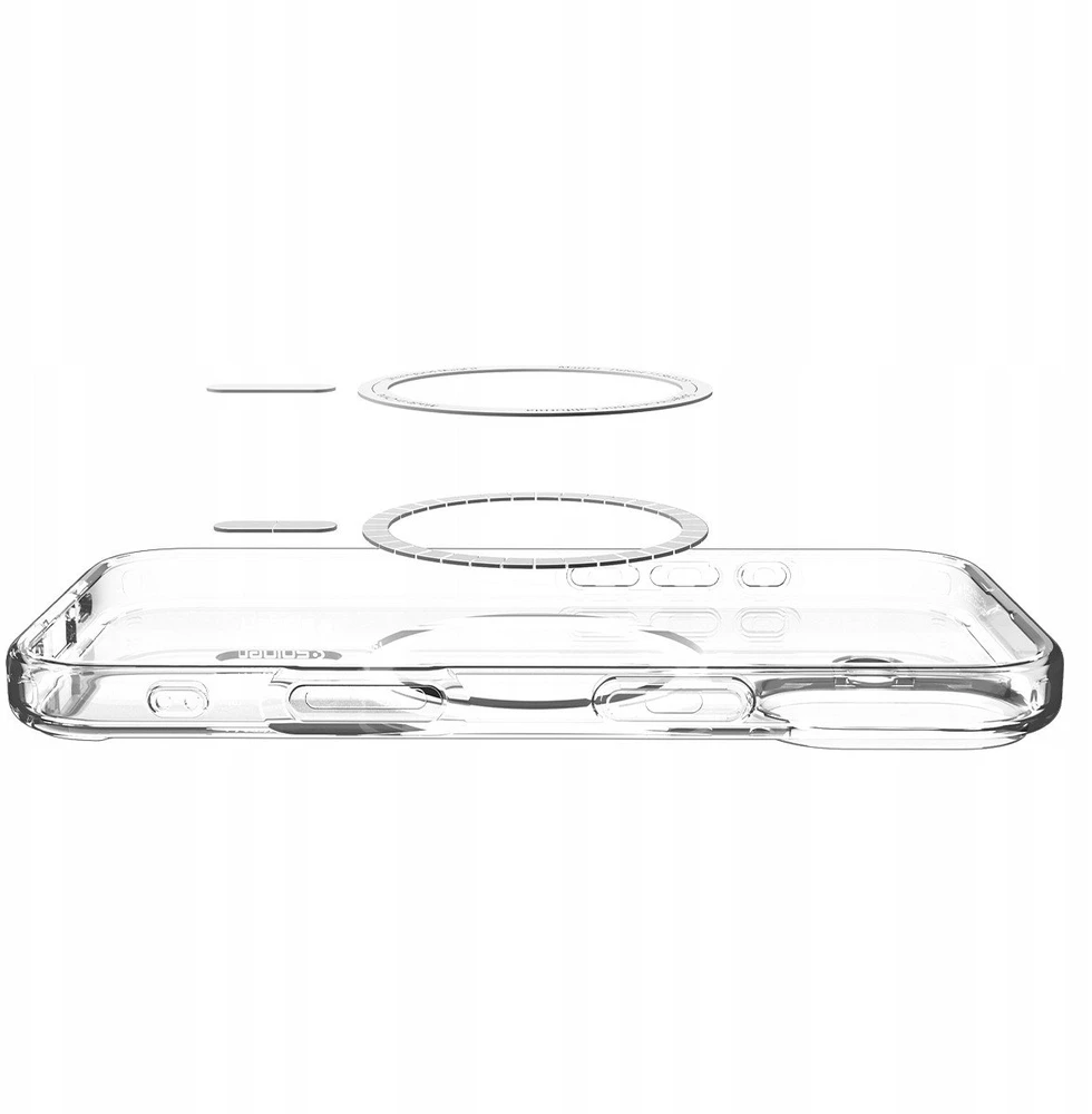 Spigen Ultra Hybrid MagSafe dėklas skirtas Apple iPhone 17 – skaidrus and baltos spalvos