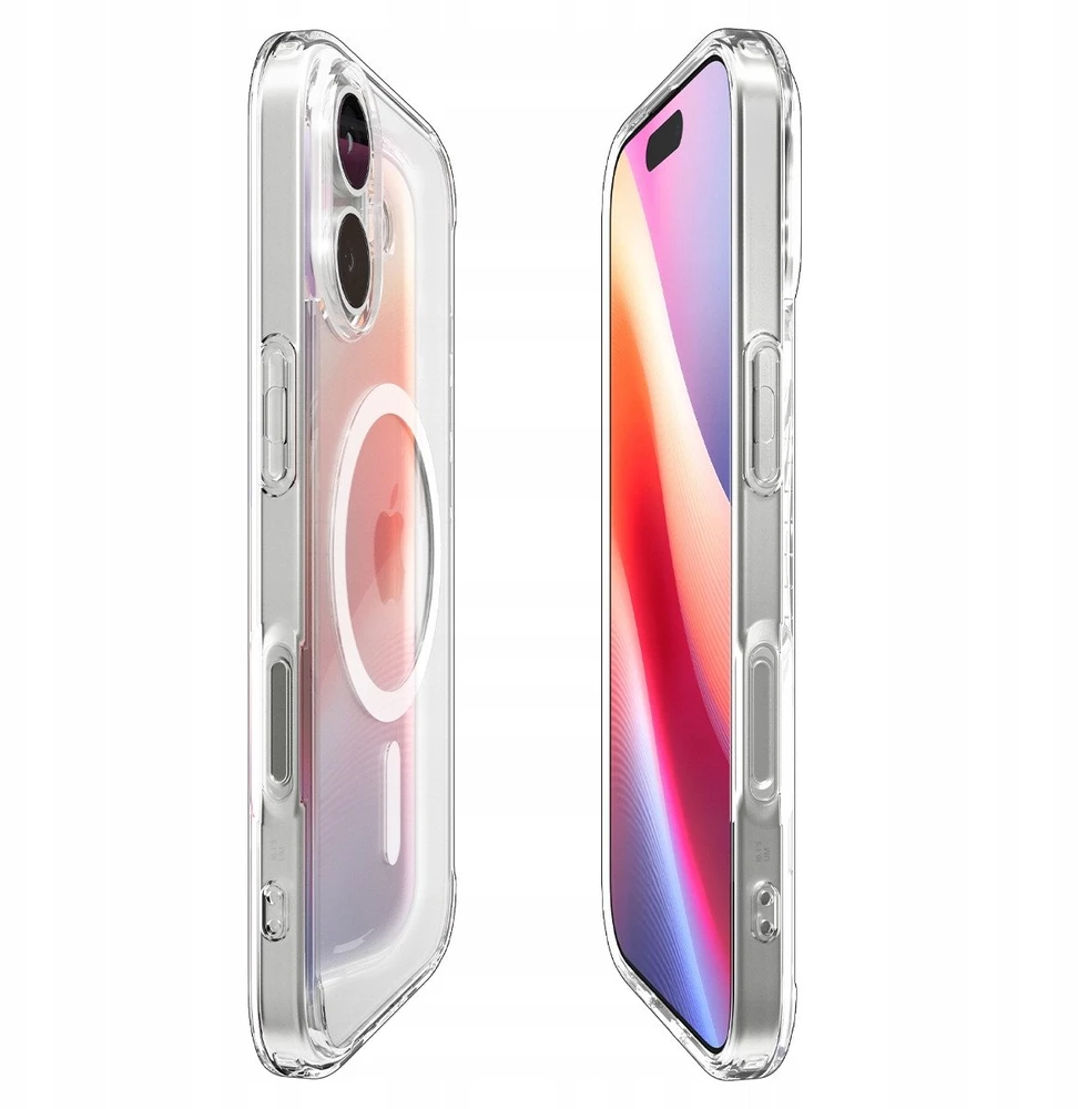Spigen Ultra Hybrid MagSafe dėklas skirtas Apple iPhone 17 – skaidrus and baltos spalvos