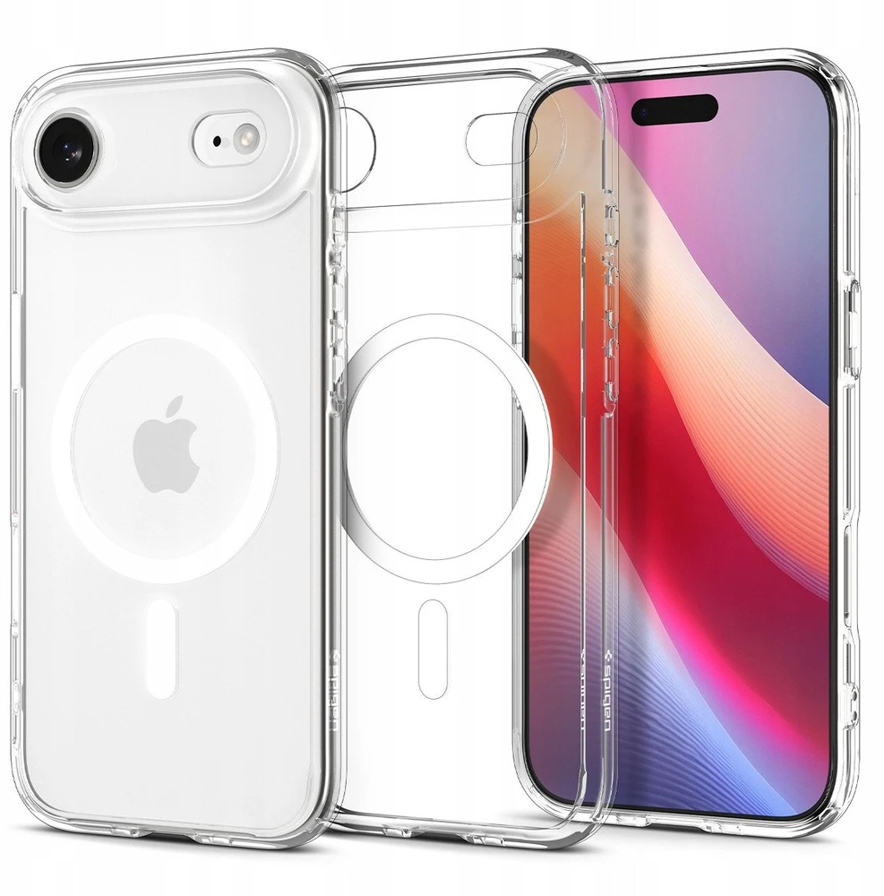 Spigen Ultra Hybrid MagSafe dėklas skirtas Apple iPhone 17 Air – skaidrus and baltos spalvos