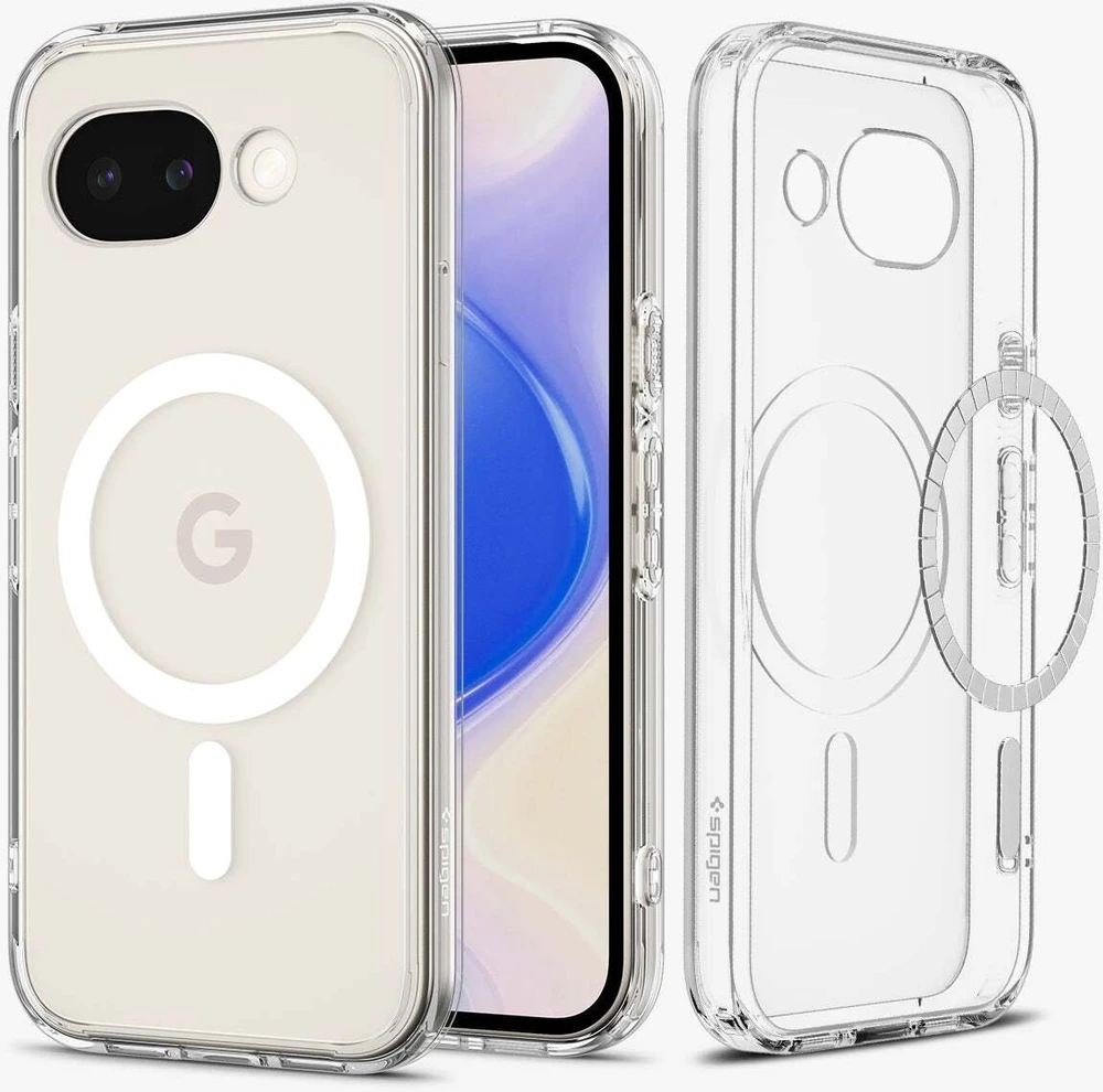 Dėklas Spigen Ultra Hybrid MagSafe, clear baltas - Google Pixel 10a