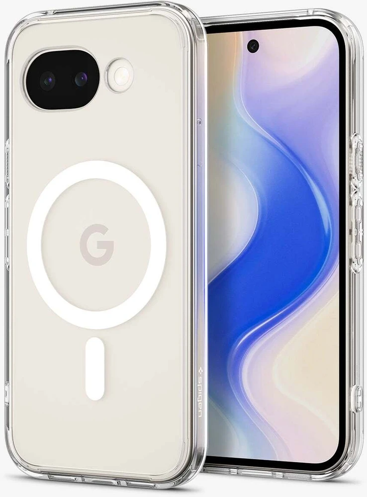 Dėklas Spigen Ultra Hybrid MagSafe, clear baltas - Google Pixel 10a
