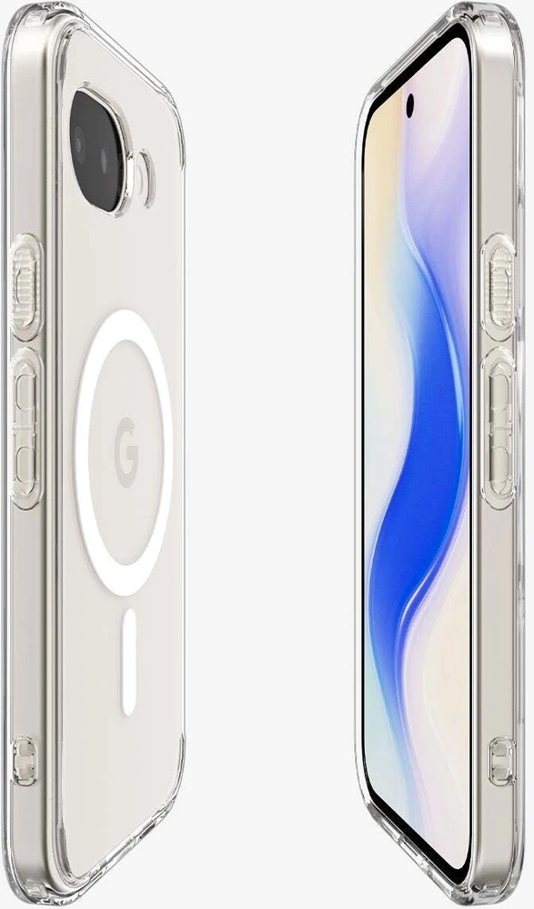 Dėklas Spigen Ultra Hybrid MagSafe, clear baltas - Google Pixel 10a