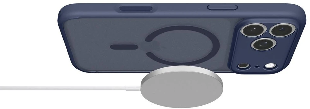 Dėklas Spigen Ultra Hybrid MagSafe iPhone 17 Pro Max / 18 Pro Max matinis tamsiai mėlynas