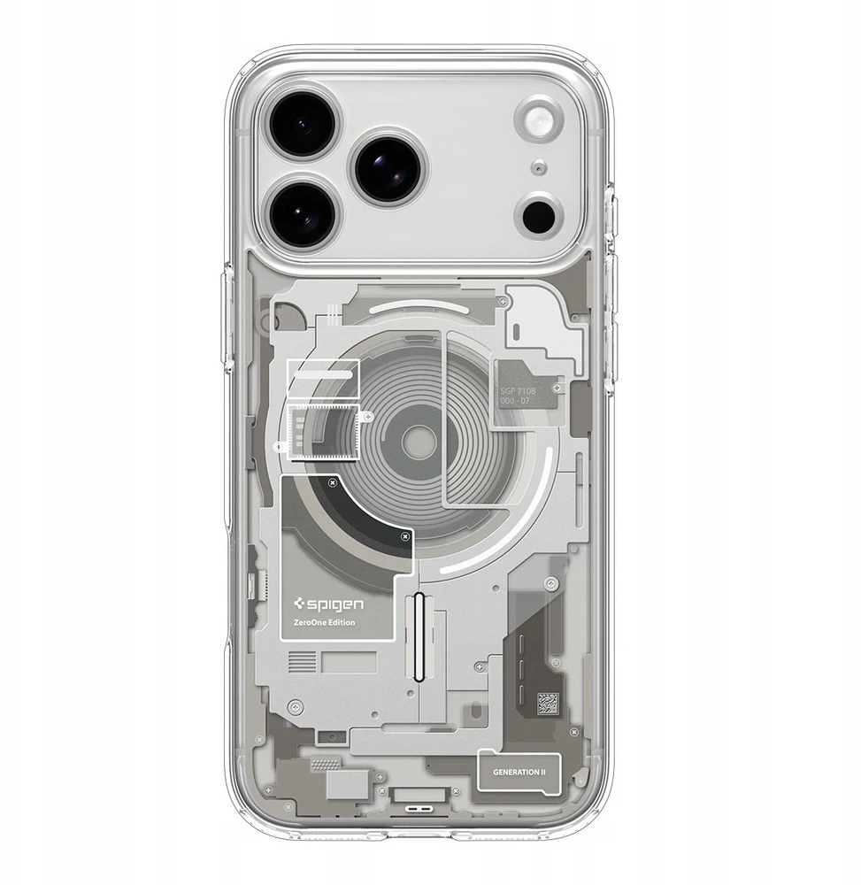 Dėklas Spigen Ultra Hybrid MagSafe iPhone 17 Pro / 18 Pro ZERO ONE NATŪRALUS TITANAS