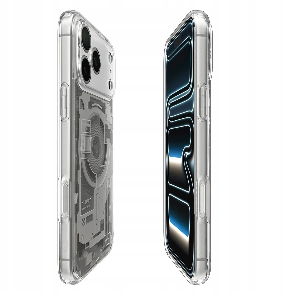 Dėklas Spigen Ultra Hybrid MagSafe iPhone 17 Pro / 18 Pro ZERO ONE NATŪRALUS TITANAS