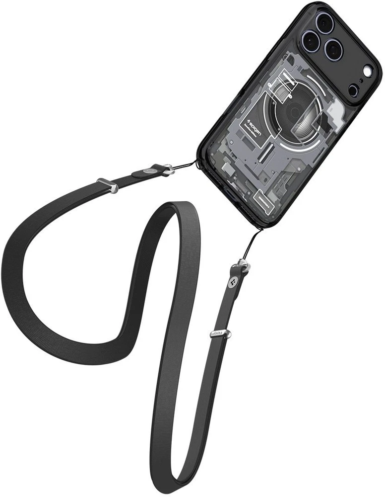 Dėklas Spigen Ultra Hybrid MagSafe iPhone 17 Pro / 18 Pro ZERO ONE juodos spalvos